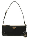 Re-Edition 2002 Re-Nylon Brushed Leather Shoulder Bag Black - PRADA - BALAAN 2