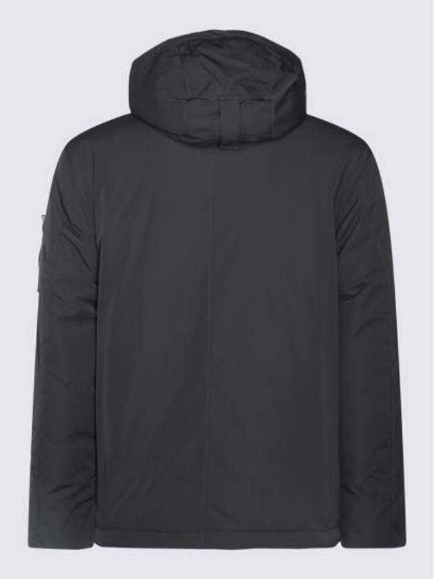 Techno Fabric Hooded Jacket Black - STONE ISLAND - BALAAN 3