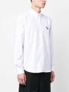 Dressed Fox Patch Relaxed Long Sleeve Shirt White - MAISON KITSUNE - BALAAN 4