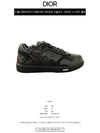 B27 Oblique Gravity Leather Low Top Sneakers Black - DIOR - BALAAN 3