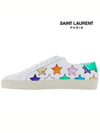 Women's California Multimetal Star Low Top Sneakers White - SAINT LAURENT - BALAAN 8