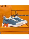 Women's Bouncing Sneakers Chevron Denim H Orange Logo - HERMES - BALAAN 2