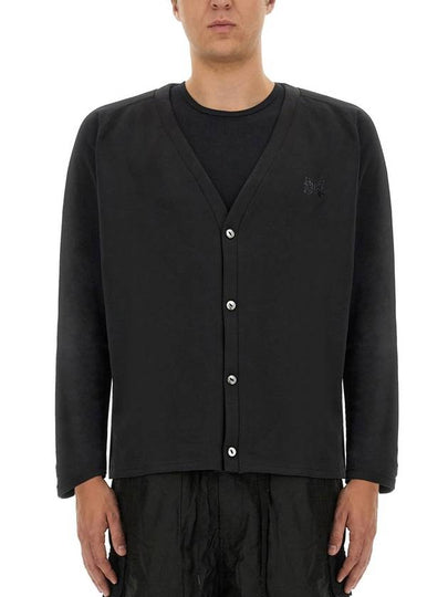 Tech Jersey V-Neck Cardigan Black - NEEDLES - BALAAN 2