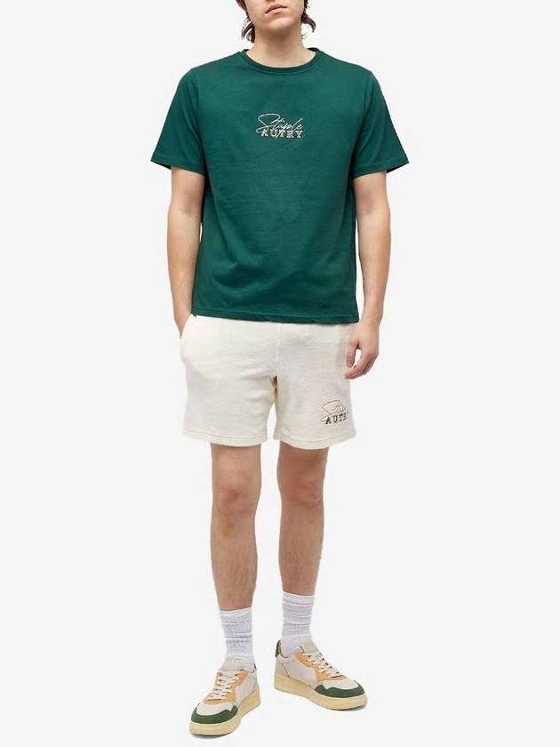 AUTRY T-SHIRT STAPLE MAN TINTO GREEN - AUTRY - BALAAN 4