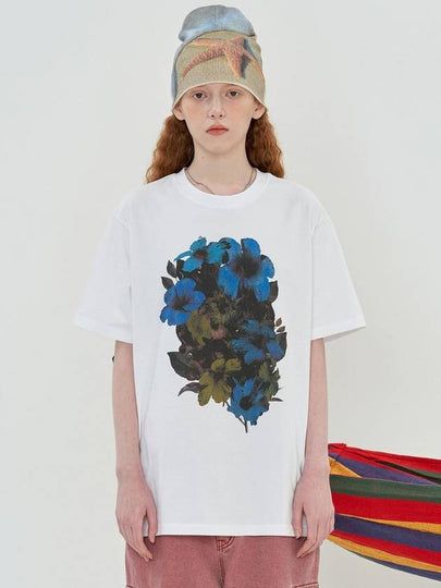 Bouquet Short Sleeve T-shirt White - UNALLOYED - BALAAN 2