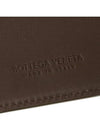 Intrecciato Leather Half Wallet Dark Green Brown - BOTTEGA VENETA - BALAAN 7