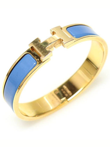 Blue Gold Click H Ash PM Women s Bracelet - HERMES - BALAAN 1