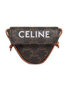 Triomphe Print Triangle Mini Bag Tan - CELINE - BALAAN 1