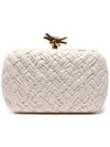 Knot Minaudiere Intrecciato Clutch Bag Bone - BOTTEGA VENETA - BALAAN 5