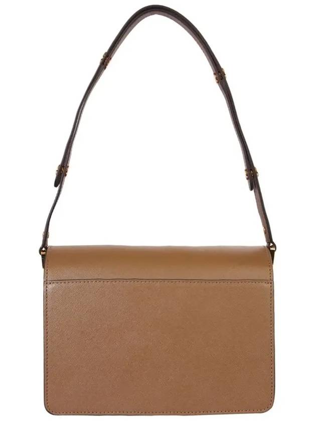 Trunk Smooth Leather Medium Shoulder Bag Brown - MARNI - BALAAN 4