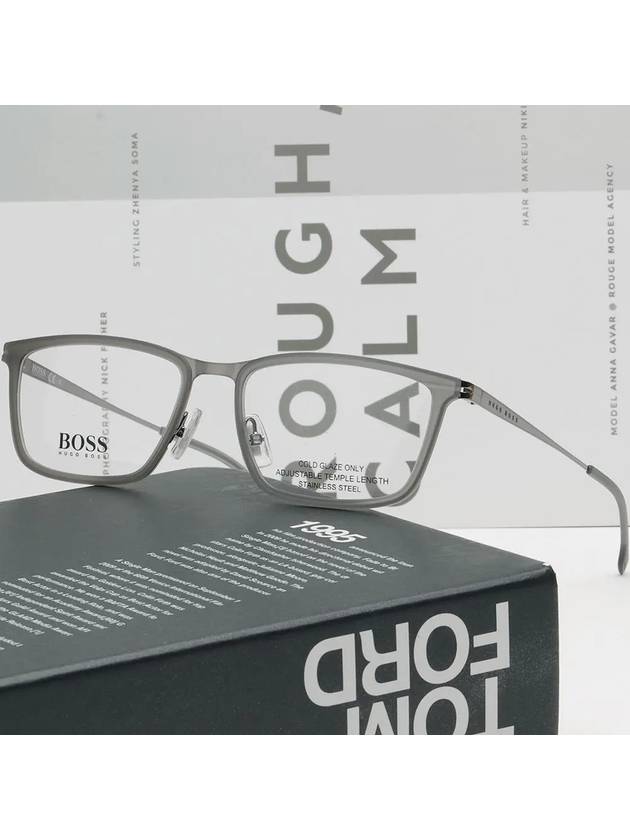 Hugo Boss Glasses Frame BOSS1242 PTA Soltex Light Stainless Steel - HUGO BOSS - BALAAN 2