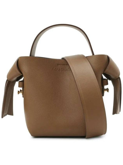 Musubi Micro Leather Shoulder Bag Camel - ACNE STUDIOS - BALAAN 2