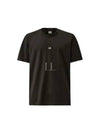 70/2 Mercerized Jersey Logo Short Sleeve T-Shirt Black - CP COMPANY - BALAAN 2