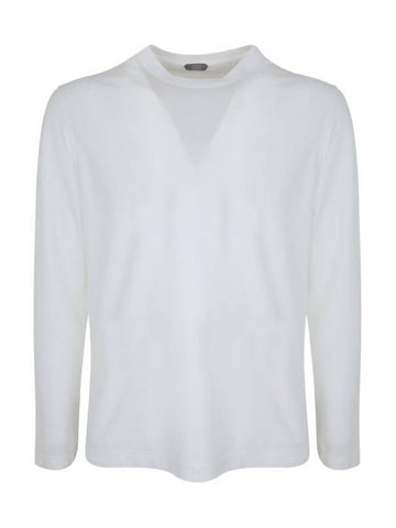 Long Sleeve T-Shirt 812643 ZG380 Z0001 WHITE - ZANONE - BALAAN 1