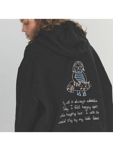 Stay CATS Embroidered Hoodie Black - CPGN STUDIO - BALAAN 1