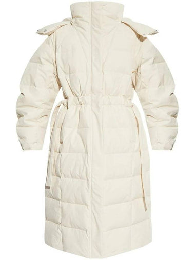 Quilted Puffer Coat White - GANNI - BALAAN 1