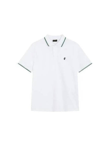 MEN RICHARD Pique Polo Shirt White - SAVE THE DUCK - BALAAN 1