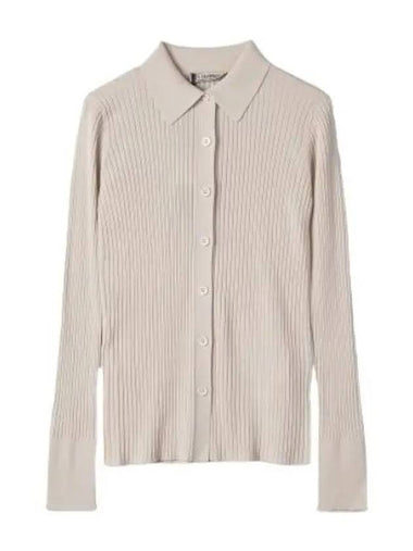 Tropea ribbed cardigan natural - S MAX MARA - BALAAN 1