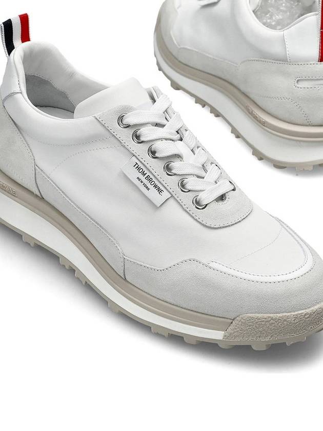 Alumni Eco Nylon Sneaker Tonal White Fun Mix - THOM BROWNE - BALAAN 4