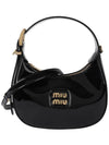 Patent Leather Hobo Tote Bag Black - MIU MIU - BALAAN 7