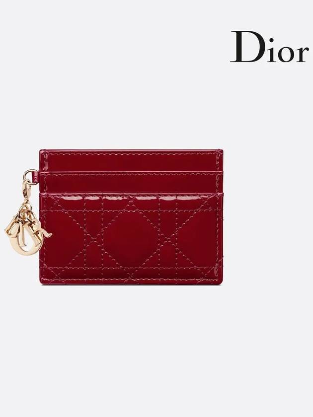 Lady Freesia 5 Slot Card Wallet Red - DIOR - BALAAN 2