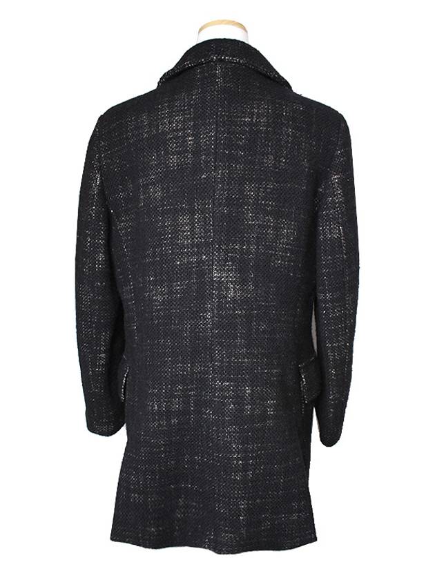 Black tweed half coat 44 55 - BURBERRY - BALAAN 2