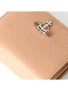 Grain Leather Coin Half Wallet Nude - VIVIENNE WESTWOOD - BALAAN 4