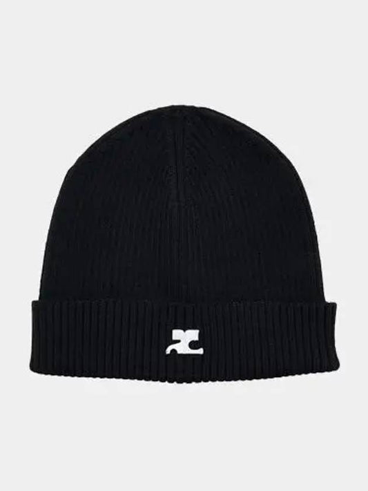 Rib Knit Beanie Black - COURREGES - BALAAN 2