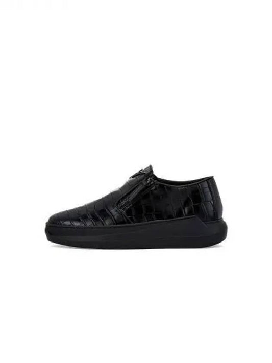 MEN KASHTON Crocodile Sneakers Black 270118 - GIUSEPPE ZANOTTI - BALAAN 1