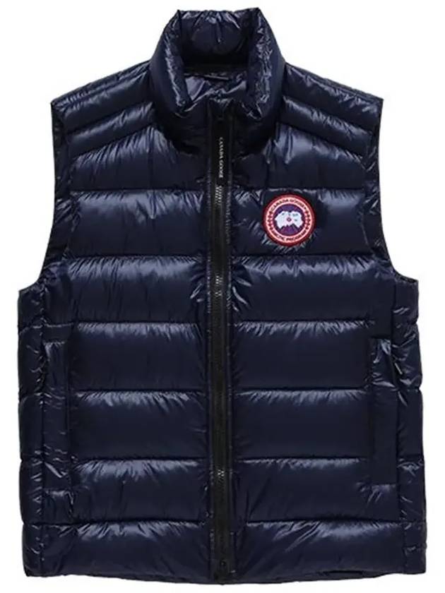 Crofton Logo Patch Padded Vest Atlantic Navy - CANADA GOOSE - BALAAN 5