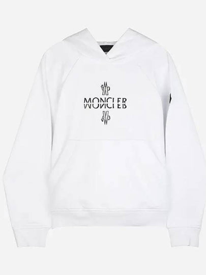 Logo Hooded Top Optical White - MONCLER - BALAAN 2