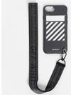 Daigonal Strap iPhone 8 Phone Case White Black - OFF WHITE - BALAAN 2