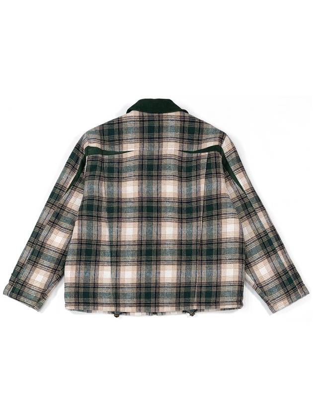 Other men's check blanket padding green - IOEDLE - BALAAN 7