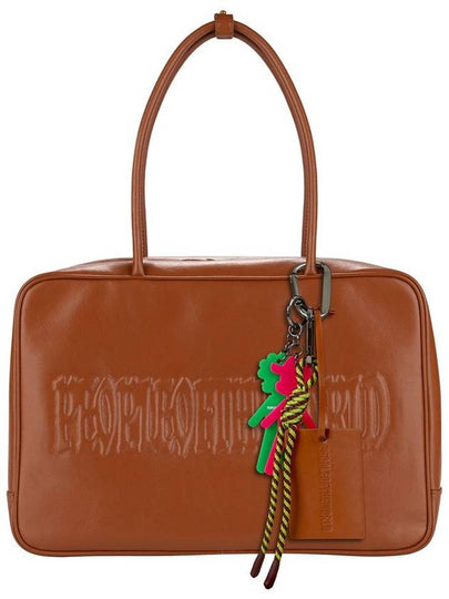 Signature Logo Tote Bag Brown - PEOPLE OF THE WORLD - BALAAN 2