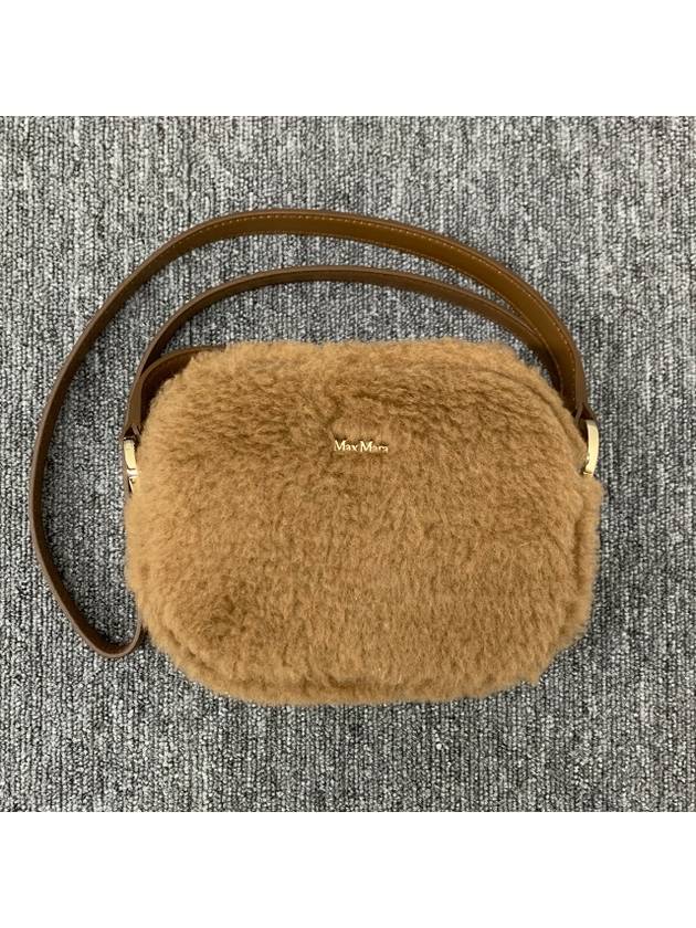 Teddy Camera Wool Cross Bag Camel - MAX MARA - BALAAN 4