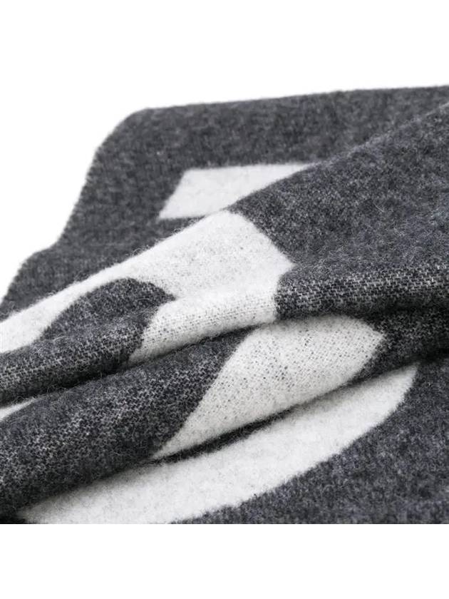 Logo Two-Tone Wool Muffler Grey - ACNE STUDIOS - BALAAN 4