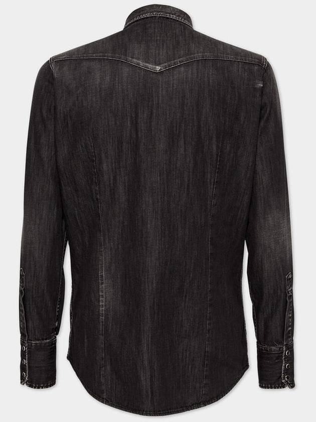 24FW Long Sleeve Shirt S74DM0848S30826900 Black - DSQUARED2 - BALAAN 4