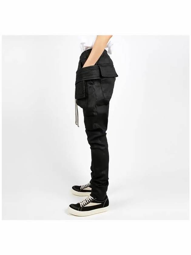 Dark Shadow Porterville Creech Cargo Drawstring Straight Pants Black - RICK OWENS - BALAAN 4