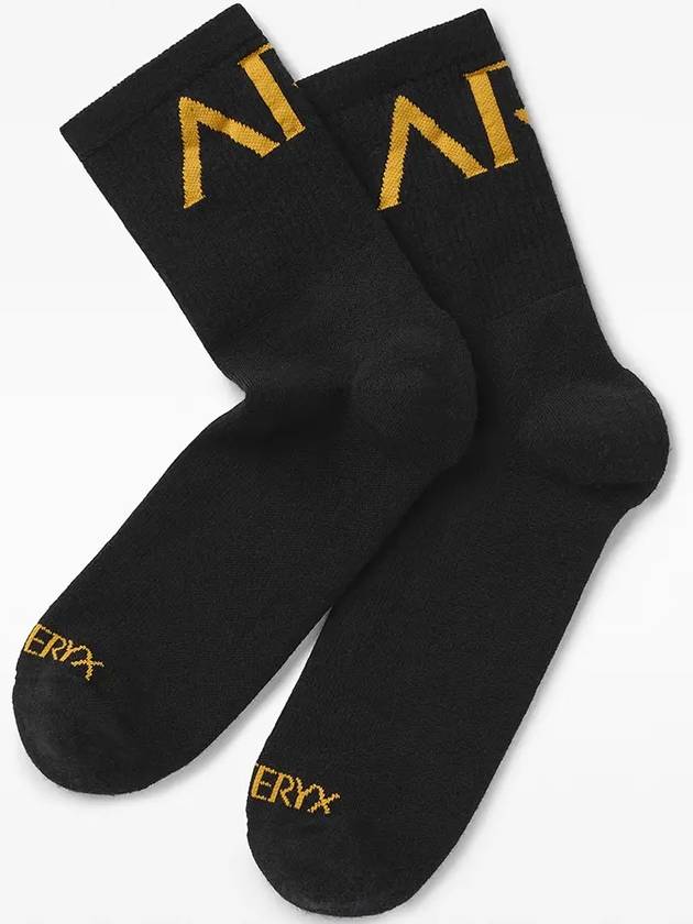 Merino Wool Lightweight 34 Crew Socks Black - ARC'TERYX - BALAAN 2