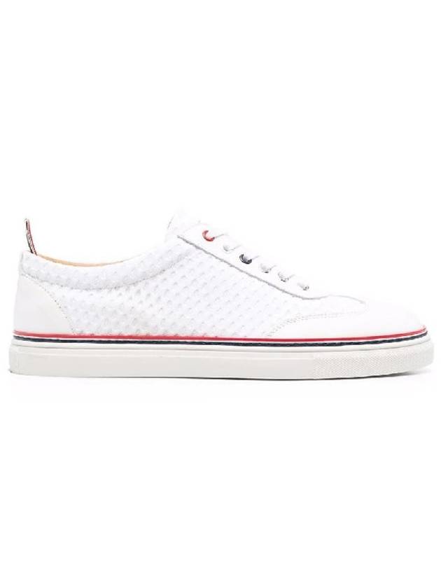 Men's Heavy Athletic Low Top Sneakers White - THOM BROWNE - BALAAN 2