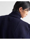 Shetland Wool Turtleneck Black - PRADA - BALAAN 4