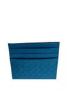 Intrecciato Weaving Card Wallet Blue - BOTTEGA VENETA - BALAAN 2