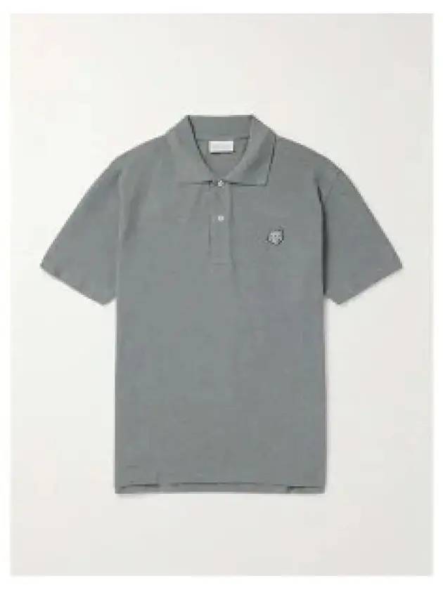 Bold Fox Head Patch Comfort Polo Shirt Grey - MAISON KITSUNE - BALAAN 2