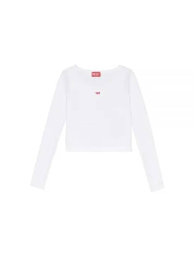 T Ballet D Logo Long Sleeve T-Shirt White - DIESEL - BALAAN 2