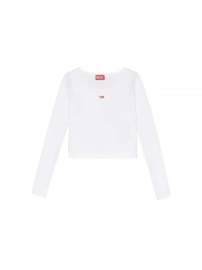 T Ballet D Logo Long Sleeve T-Shirt White - DIESEL - BALAAN 2