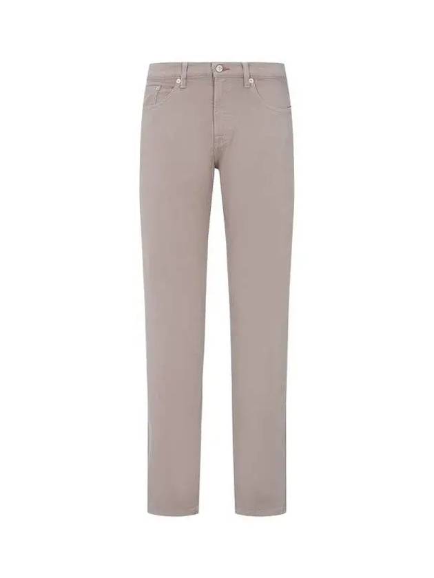 PS Logo Patch Easy Tapered Jeans Dark Beige 271580 - PAUL SMITH - BALAAN 1