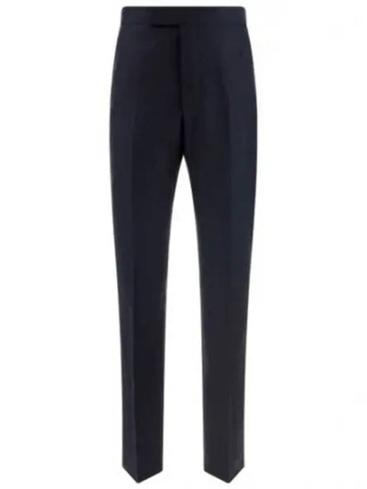 Super 120S Twill Classic Backstrap Trouser Pants Navy - THOM BROWNE - BALAAN 2