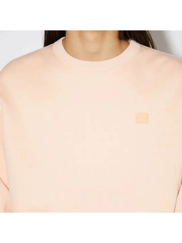 Face Patch Sweatshirt Powder Pink - ACNE STUDIOS - BALAAN 4