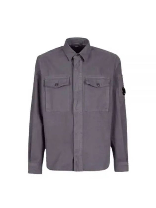 Military twill emerald pocket shirt - CP COMPANY - BALAAN 2