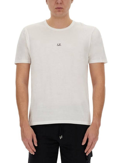 70/2 Mercerized Jersey Logo Short Sleeve T-Shirt White - CP COMPANY - BALAAN 2